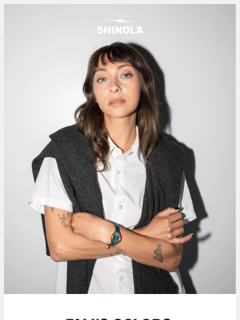 shinola newsletter: New for Fall: Jewel Tones