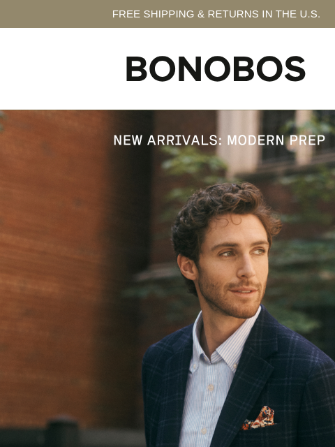 bonobos newsletter: New Arrivals: Modern Prep