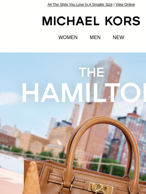 michaelkorsmail newsletter: Have You Met The Mini Hamilton?