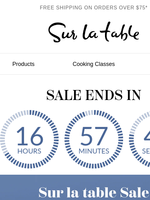 surlatable newsletter: Sur la table Sale: Up to 45% off ends tonight.