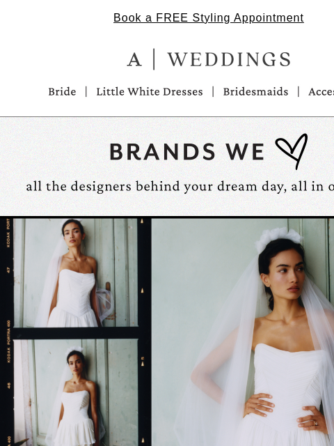 anthropologie newsletter: Best of bridal: brands we love