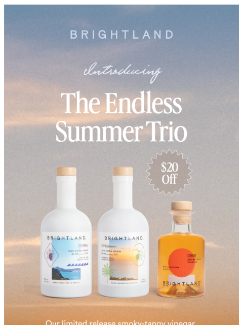 brightland newsletter: Bottle an Endless Summer