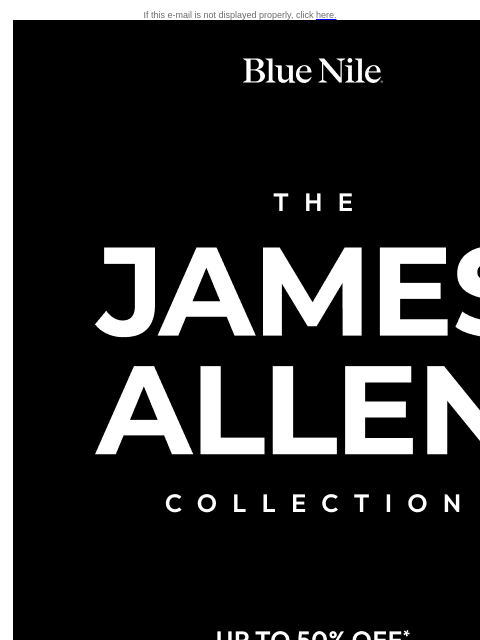 bluenile newsletter: Get the Look: Discover the James Allen Collection