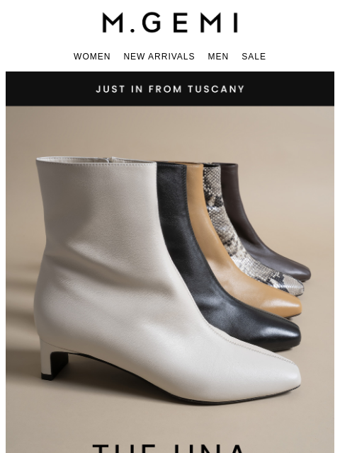 mgemi newsletter: NEW | A Kitten-Heel Una Bootie