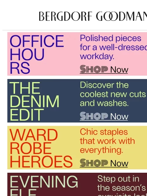 bergdorfgoodman newsletter: Fall Style Essentials