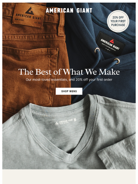 american-giant newsletter: The Best Of What We Make