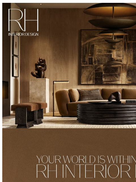 rh newsletter: Custom Design, Tailored to Your Home