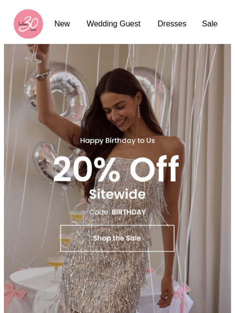 lulus newsletter: THE LULUS BIRTHDAY SALE 😍​