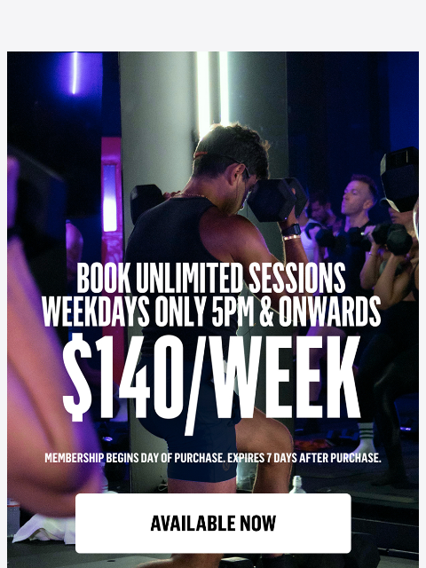 aarmy newsletter: Train Unlimited 5pm+ 🫡