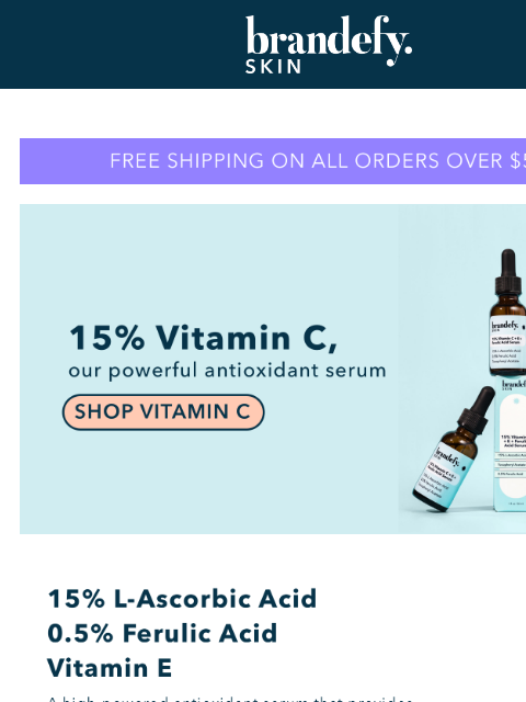 Anti-aging, brightening, and environmental protection for healthy, glowing skin. Come Say Hi! hello@brandefyskin.com brandefyskin.com Instagram: @brandefy View this email in your browser Facebook