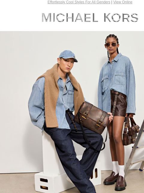 Effortlessly Cool Styles For All Genders | View Online MICHAEL KORS IMAGE RULES DON'T APPLY THE SEASON'S COOLEST CLOSET STAPLES ARE MADE FOR EVERYONE. SHOP CLOTHING IMAGE SHOP THE CHAMBRAY