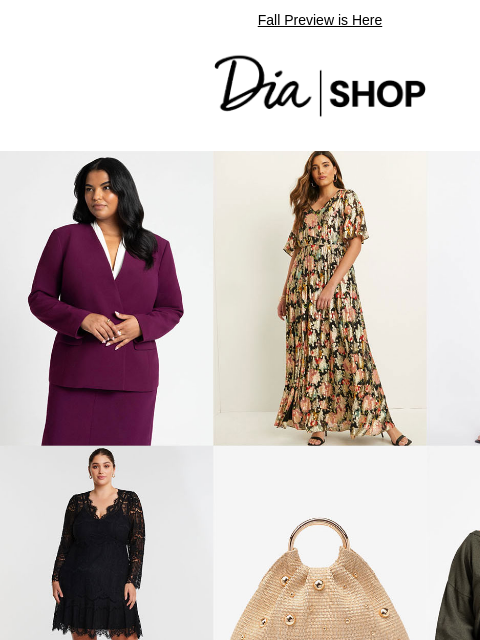 Fall Preview is Here Dia & Co Shop Style freedom through a life well-lived. TOPS DRESSES NEW ARRIVALS SALE Recipient: brands.news.subscription@gmail.com View in Your Browser Our goal is your