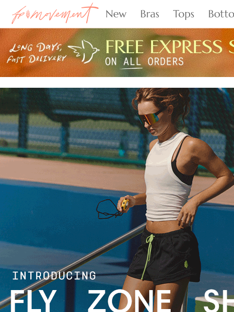freepeople newsletter: Meet the Fly Zone Short 👋