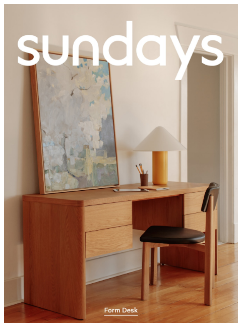 sundays-company newsletter: Your back-to-it line up ✏️