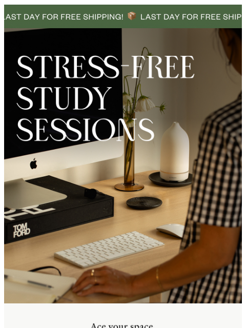 vitruvi newsletter: A+ Scents for Study, Sleep, and SAVINGS 🤓