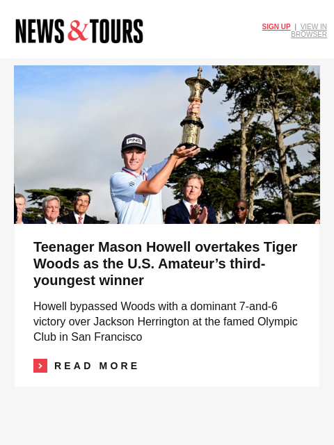 golfdigest newsletter: Scheffler keeps doing things he's not supposed to