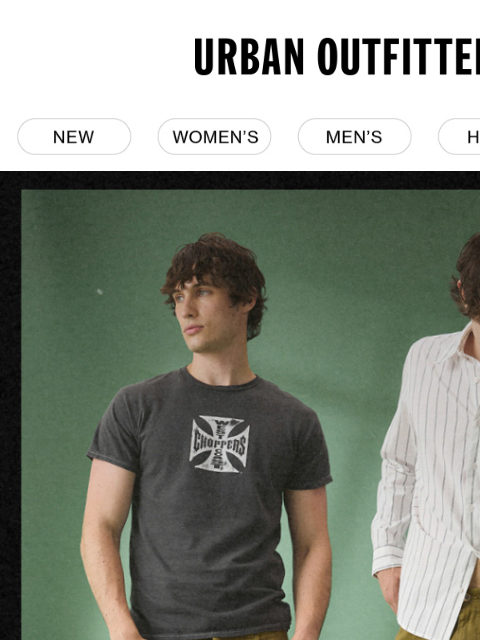 urbanoutfitters newsletter: new men’s styles just dropped →