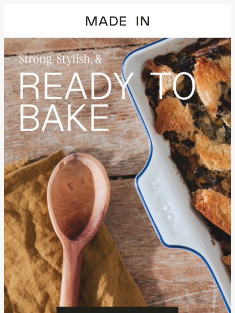 madeincookware newsletter: Bake Like a Pro With Porcelain