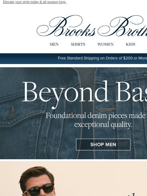 brooksbrothers newsletter: New cool denim