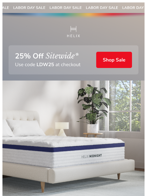 helixsleep newsletter: Save 25% while you still can