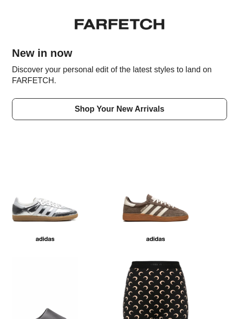 farfetch newsletter: New looks good on you
