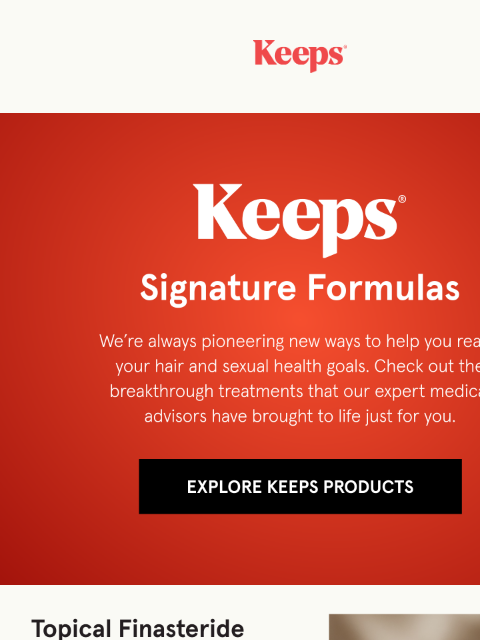 keeps newsletter: Meet our signature formulas