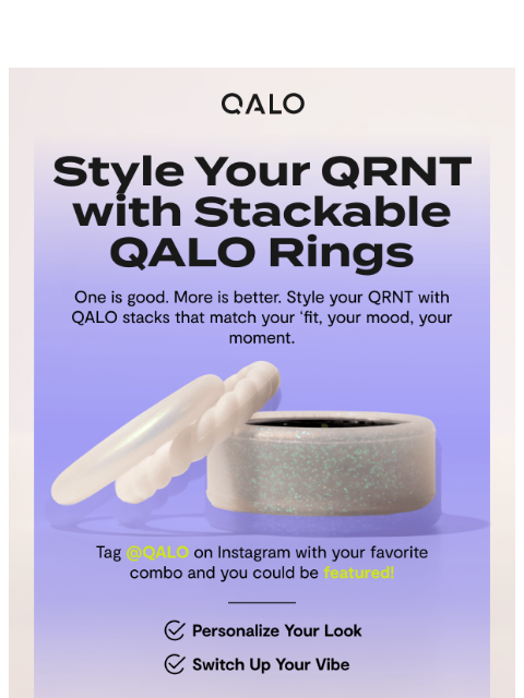 qalo newsletter: Stack up your QRNT!