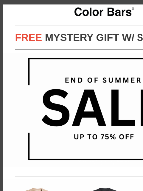 ccsend newsletter: END OF SUMMER SALE
