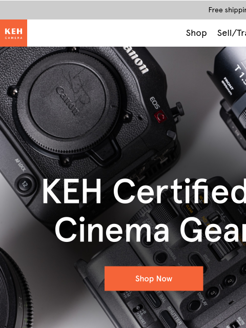 keh newsletter: Big screen ready, KEH Certified™ cinema gear 🎥