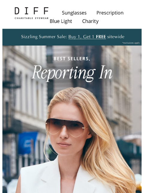 diffeyewear newsletter: Fan Favorites 🤝 Everyday Essentials