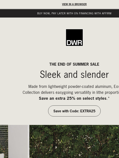 dwr newsletter: 3 ways to dine out – now an extra 25% off