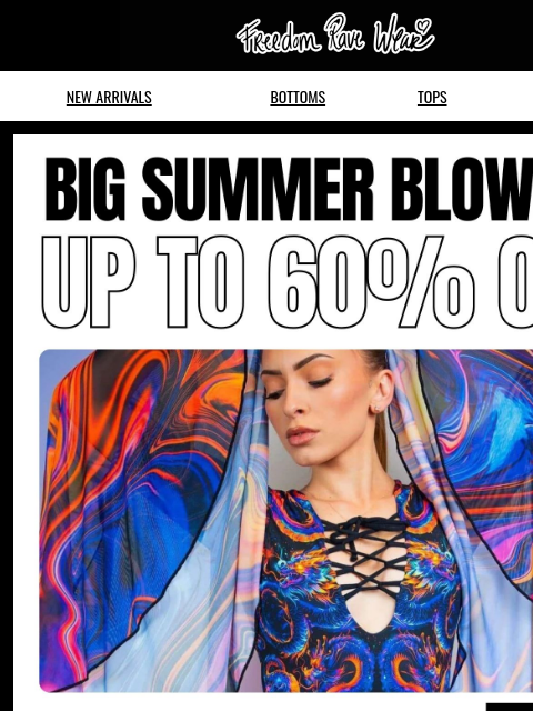 freedomravewear newsletter: YOOHOO!!! BIG SUMMER