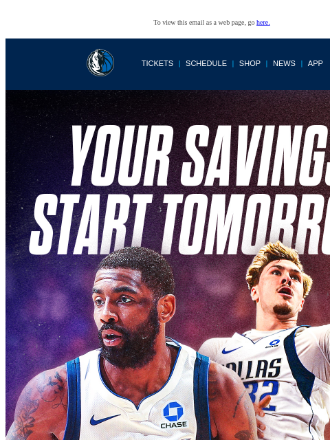 mavsmail newsletter: Your next shot at the season drops tomorrow