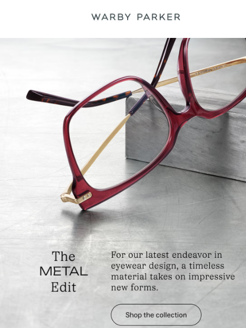 warbyparker newsletter: Meet our newest metals