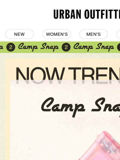 urbanoutfitters newsletter: Now Trending: New Camp Snap Cameras 🌈