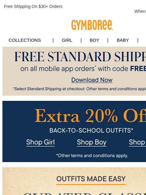 gymboree newsletter: Curated Essentials Their Wardrobe Needs