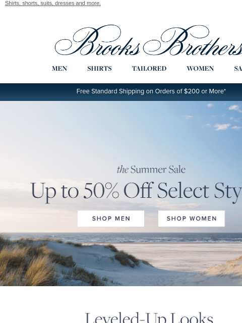 brooksbrothers newsletter: 𝐄𝐧𝐝𝐬 𝐭𝐨𝐝𝐚𝐲: up to 50% OFF select styles