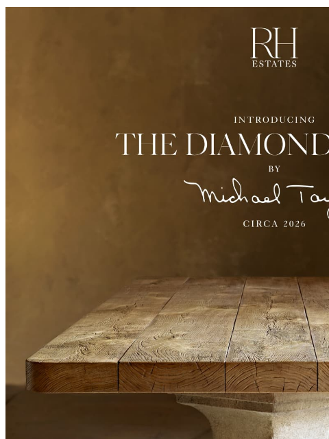 rh newsletter: Introducing the Original Diamond Table by Michael ...