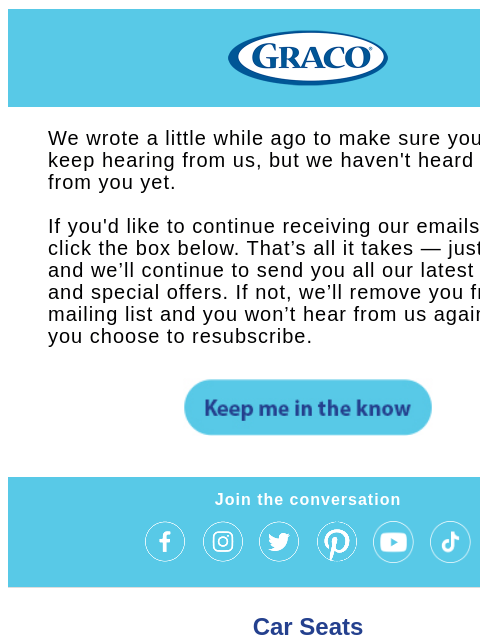 gracobaby newsletter: Please open — it’s important!​​
