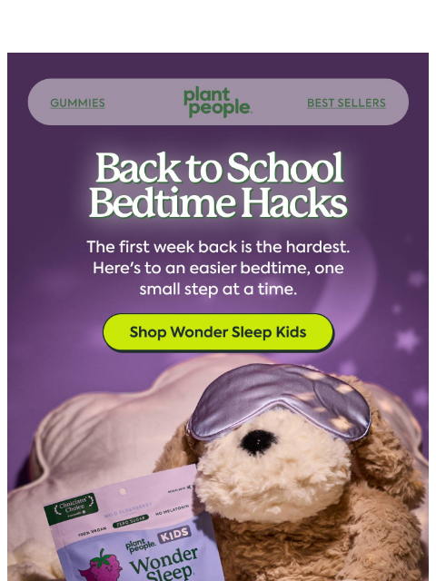 plantpeople newsletter: First week of school = bedtime chaos 💥
