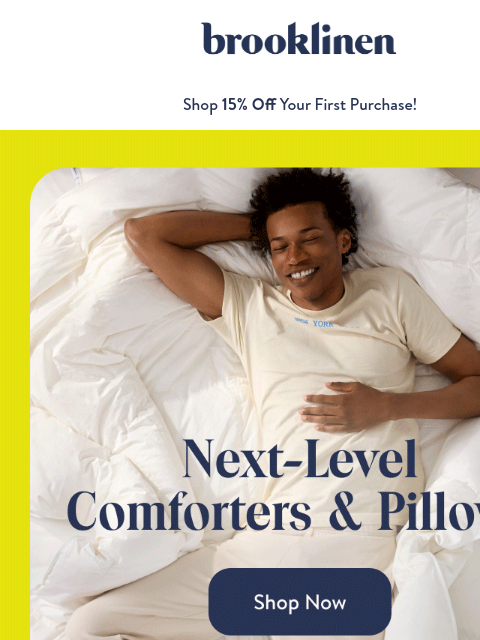 brooklinen newsletter: It's Time You Level Up in the Bedroom