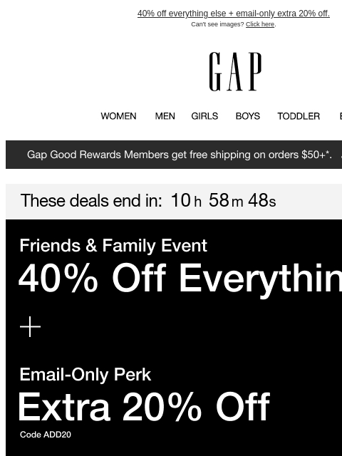 40% off everything else + email-only extra 20% off. ‌ ‌ ‌ ‌ ‌ ‌ ‌ ‌ ‌ ‌ ‌ ‌ ‌ ‌ ‌ ‌ ‌ ‌ ‌ ‌ ‌ ‌ ‌ ‌ ‌ ‌ ‌ ‌ ‌ ‌ ‌ ‌ ‌ ‌ ‌ ‌ ‌ ‌ ‌ ‌ ‌ ‌ ‌ ‌ ‌ ‌ ‌ ‌ ‌ ‌ ‌ ‌ ‌ ‌ ‌ ‌ ‌ ‌ ‌ ‌ ‌ ‌ ‌ ‌ ‌ ‌ ‌ ‌ ‌ ‌ ‌ ‌ ‌ ‌ ‌