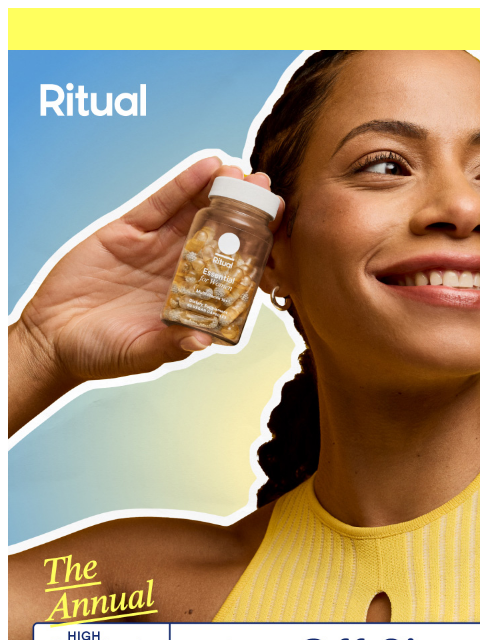 ritual newsletter: The Annual High Standards Sale — 40% Off 