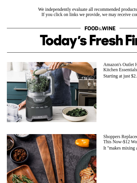 foodandwine newsletter: Now $12: The Wooden Tool That Can Replace All Your...