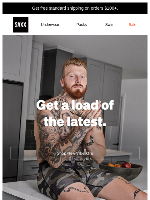 saxxunderwear newsletter: FALL DROP: Vibe Xtra