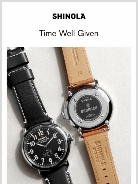 shinola newsletter: Watches That Say “Thank You”