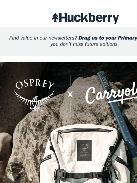 huckberry newsletter: Limited Drop: Osprey x Carryology Archeon ‘Fūjin’ ...