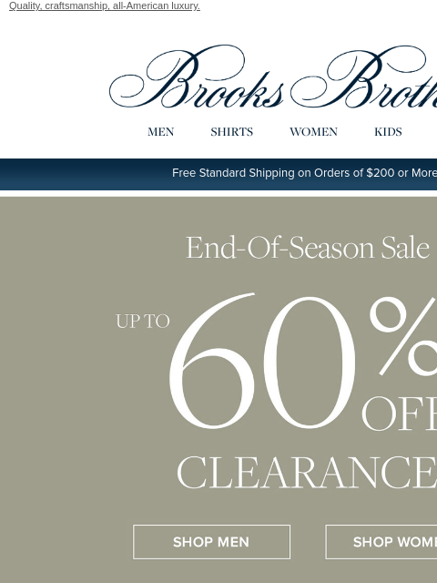 brooksbrothers newsletter: This won’t last: up to 60% off!