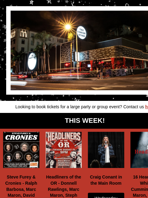 hive newsletter: Coming Up at The Store - Theo Von, Bill Burr, Whit...