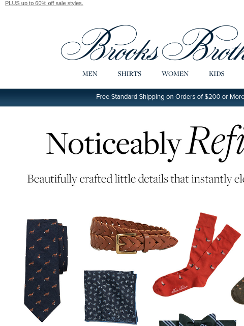 brooksbrothers newsletter: The luxe accessories that make an entrance